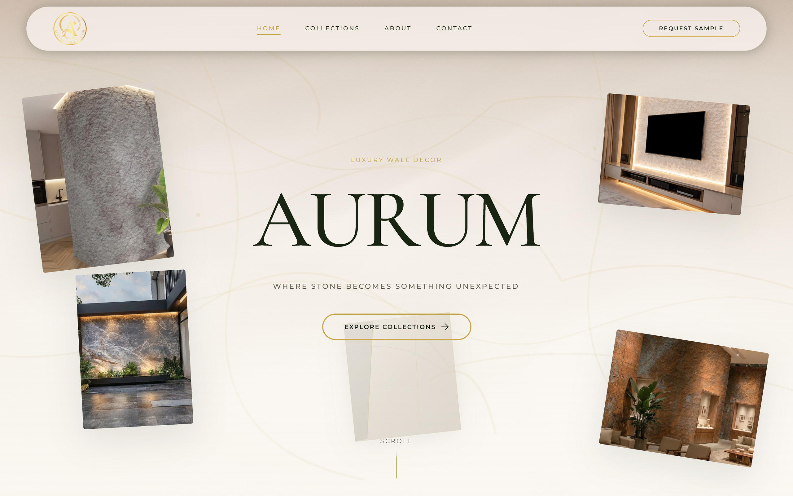 Aurum Wall Decor — Brand Website